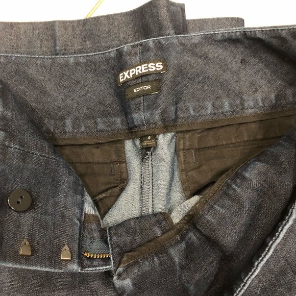 EXPRESS dark denim pants - Picture 3 of 4
